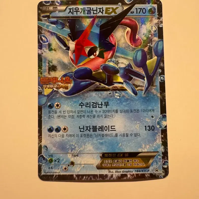 포켓몬 카드 지우개굴닌자 EX