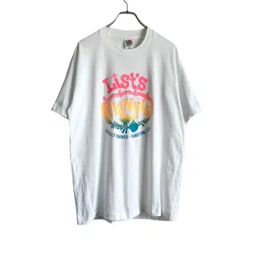 90s FIREWORKS 불꽃놀이 가게 프린트 T셔츠 L 싱글 스티치