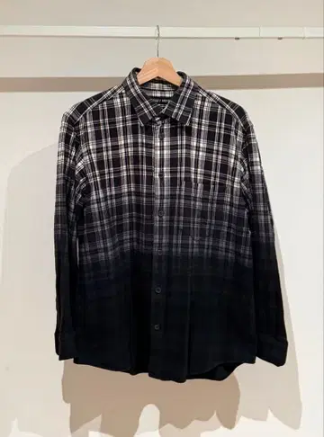 ISSEY MIYAKE 그라데이션 체크 셔츠