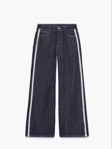 자라 JEANS Z1975 WIDE LEG 하이웨스트 PUNTILLA