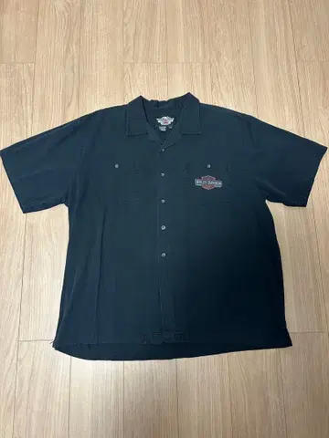 Harley-Davidson 반팔 워크 셔츠 블랙