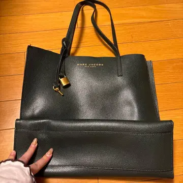 MARC JACOBS 마크제이콥스 인조 가죽 토트백 짙은 녹색