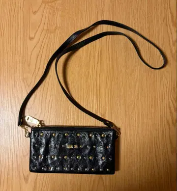 ANNA SUI 안나수이 지갑 숄더백 스터드 블랙