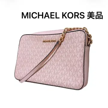 MICHAEL KORS 새상품급 핑크 MK 로고 가죽 인기 멋짐