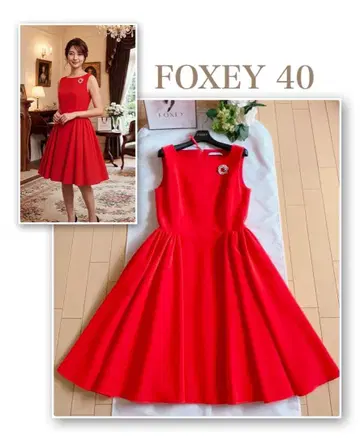FOXEY 사이드턱 원피스 40 새상품급 rene