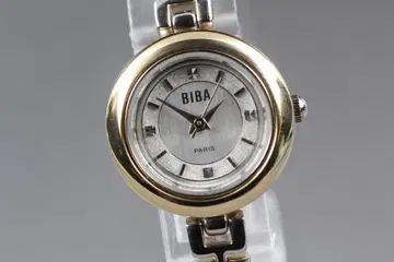 작동품 BIBA PARIS 손목시계 쿼츠 체인지 베젤 O1714