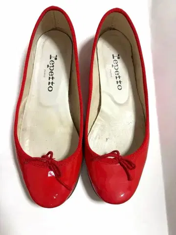 세일 Repetto 레페토 발레 슈즈 레드 에나멜