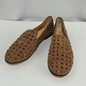 GIUSEPPE ZANOTTI 스터드 플랫슈즈 37.5
