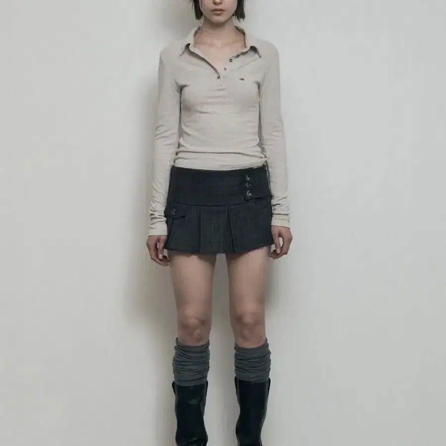 bohemian seoul PLEATED WRAP SKIRT Mサイズ BohemianSeoul Pleated Wrap Skirt | Bunjang Global