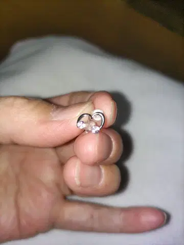 14k WG 귀걸이