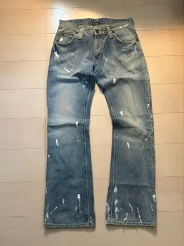Lee 페인트 가공 swag 데님 팬츠