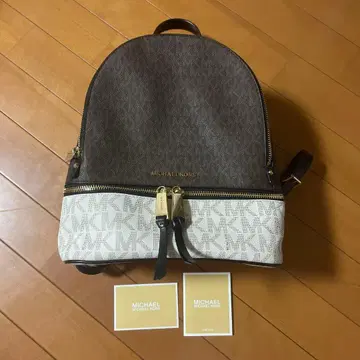MICHAEL KORS 백팩 모노그램 바이컬러