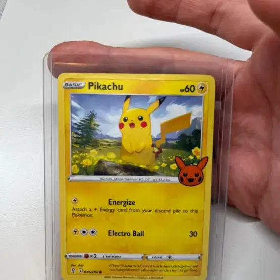 pikachu pokemon card halloween - 062/193 - Trick or Trade 2023 - Holo Foil treat bag across the front Pikachu #25 (56) Pokemon Halloween