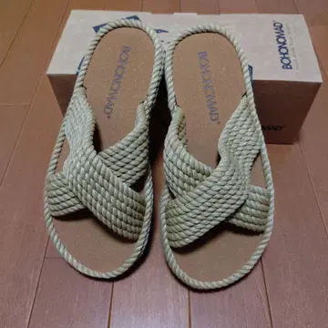 BOHONOMAD Barcelona Rope Sandals Beige