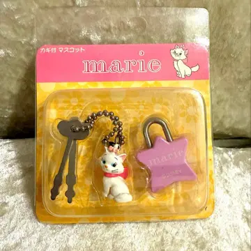 레어 미개봉 마리 열쇠 달린 마스코트 올리비아 캣 화이트 고양이 자물쇠
