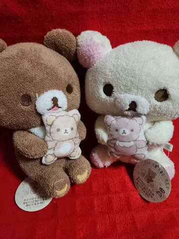 코리락쿠마 차이로이코구마 봉제 인형 2종 리락쿠마