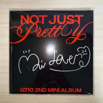 izna Not Just Pretty 앨범 마이 사랑 친필 사인입