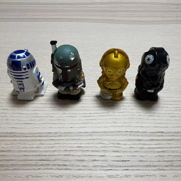 STARWARS 스타 워즈 소프트 비닐 마스코트 피규어 4개 세트