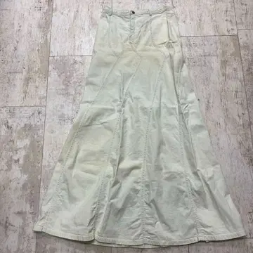 알베르타 페레티 맥시 길이 데님 플레어 스커트 42