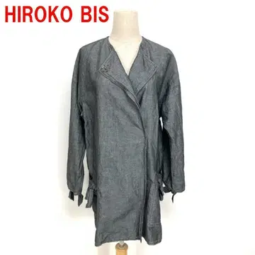 A5609 히로코비스 히로코코시노 자켓 면 린넨 그레이 9