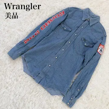 랭글러 빈티지 NFR 자수 USA제 데님 셔츠 80s Y14