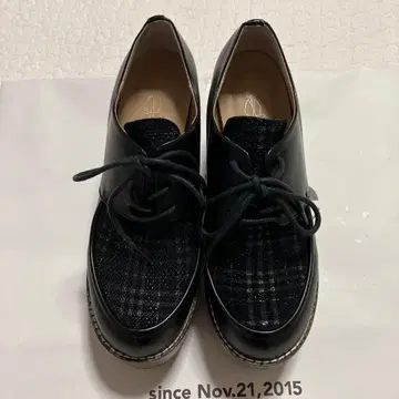 키다리 아저씨 로퍼 통굽 레이스업 힐 신발