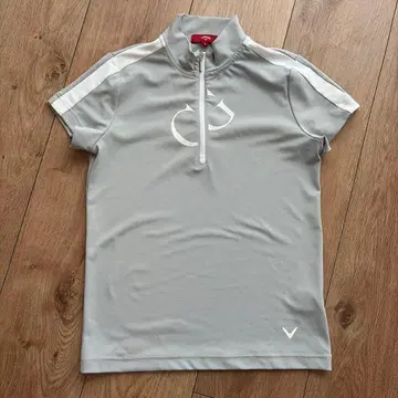 Callaway 여성용 하프 지퍼 셔츠 S 그레이