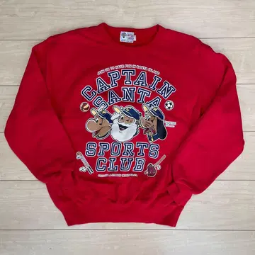 CAPTAINSANTA 맨투맨 레드 빨간색