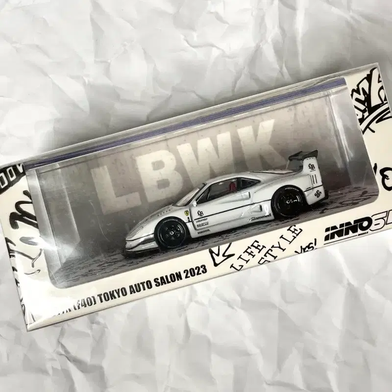 1:64 이노64 lbwk 페라리 f40 도쿄오토살롱 한정판 화이트