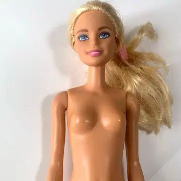 바비 인형 포니테일 블론드 헤어
