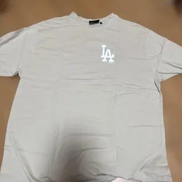 NEW ERA LA 로고 T셔츠 XL 베이지
