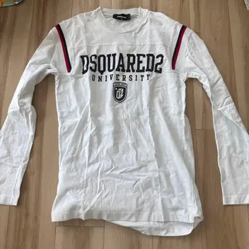 DSQUARED2 롱 슬리브 티셔츠 화이트 XS