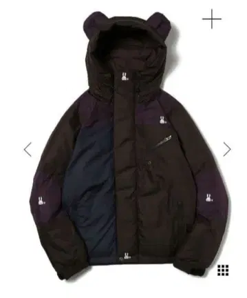 CUNE 귀 달린 멀티 컬러 다운 자켓 17AW