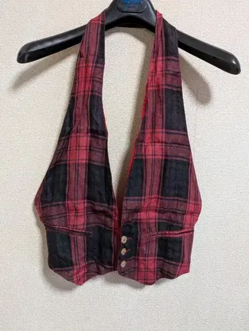 C.P. COMPANY 86S/S 린넨 체크 오드 베스트1