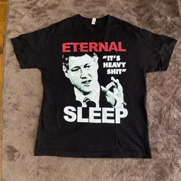ETERNAL SLEEP 하드코어 밴드 티셔츠 구제 의류