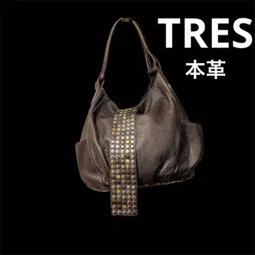 [가격 인하] TRESy2k 천연 가죽 스터드 원 숄더백