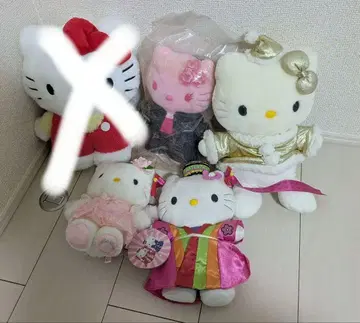 헬로키티 봉제 인형 4개 세트