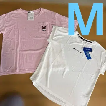 새상품 여성용 파이텐 반팔 티셔츠 곰돌이 학교 M 2점