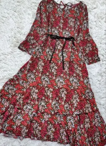 새상품급 LAURA ASHLEY 플라워 프린트 롱 원피스 UK 14