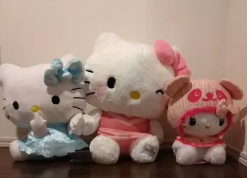 헬로키티 봉제 인형 프라이스 3종 세트