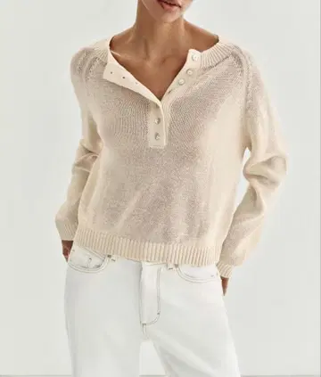[ 새상품 ] ZARA 버튼 니트 스웨터 M