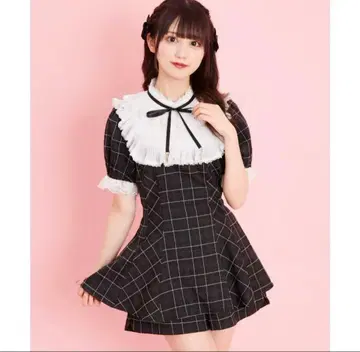 시크릿허니 쉬폰 플리츠 프릴 셋업