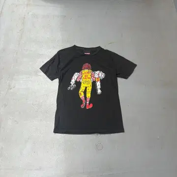 00s 빈티지 정크푸드 프린트 반팔 티셔츠 컷앤소