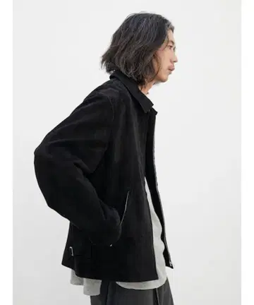 LIDNM SUPER SOFT SHEEP SUEDE ZIP