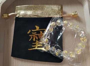 소시지 수정 팔찌 12mm 17cm 새상품 복조리 포함