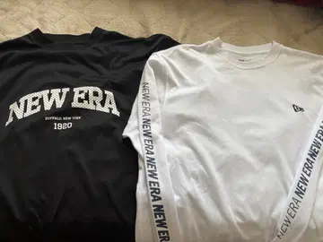NEW ERA 뉴에라 롱T셔츠 2장 세트 롱티 롱T