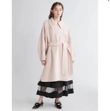 퍼퍼 코트 리버 멀티 컬러 울 혼방 아이보리 아우터