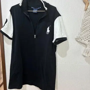 재가격 인하 랄프 로렌 골프웨어 하프 지퍼 셔츠 M