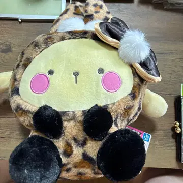 Sanrio 봉제 인형 폼폼푸딩 레오파드 무늬