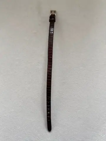 NOJESS 손목시계용 가죽 벨트 다크 브라운